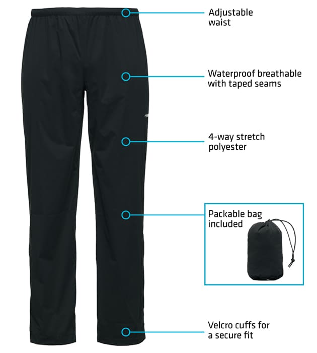 Whitewater Minimalist Packable Rain Pant