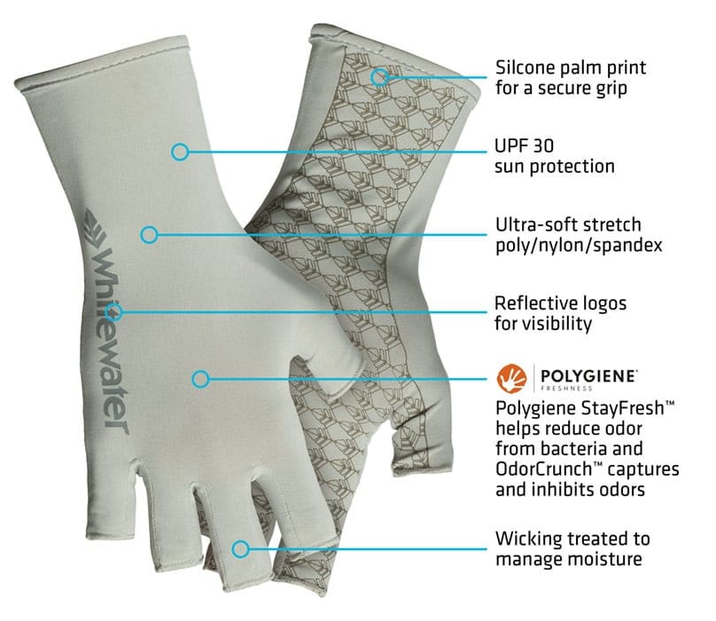 Whitewater Sun Protection Fishing Gloves